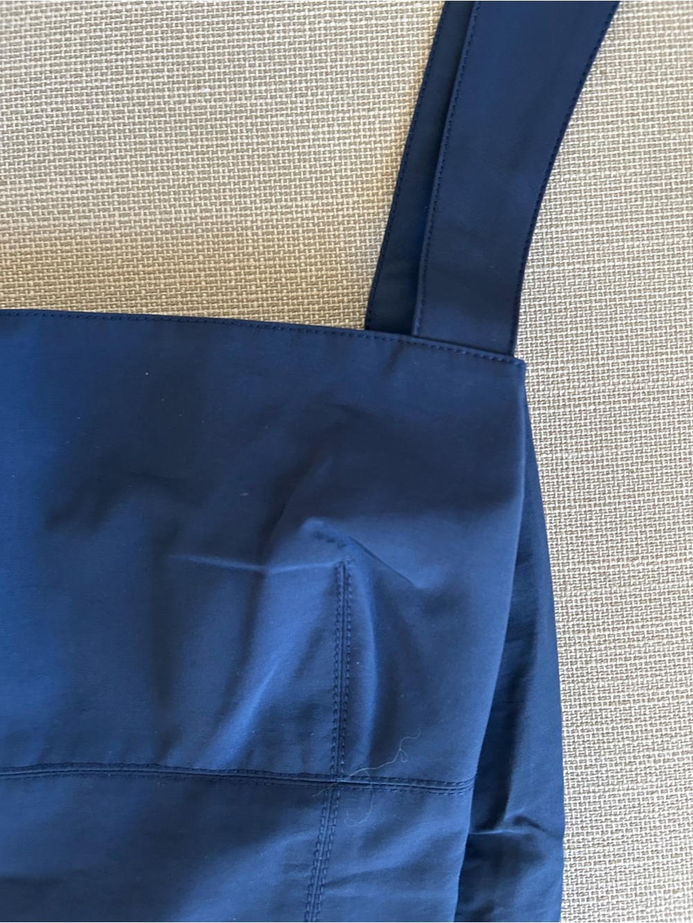 La Ligne Myrtle Midi Dress Midnight Navy Blue A Line French Classic - Picture 6 of 11
